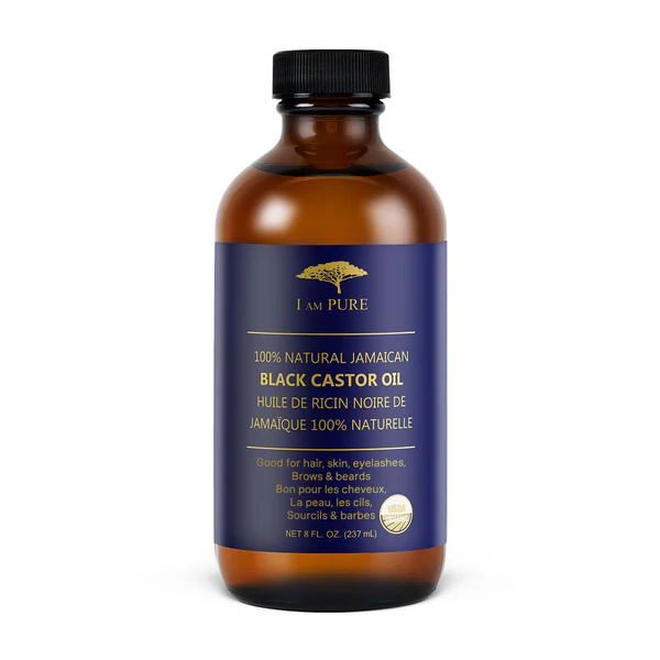 I AM Pure 100% Natural Jamaican Black Castor Oil 8oz